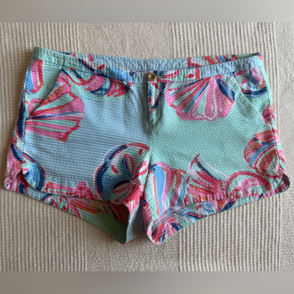 Lilly Pulitzer Aria Short “Minty Fresh on Rocks,” Sz 12